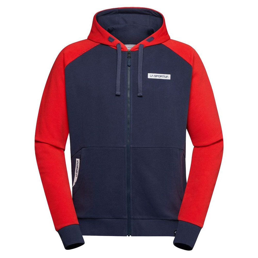 Kaos Hoody M, Night Sky/Mountain Red