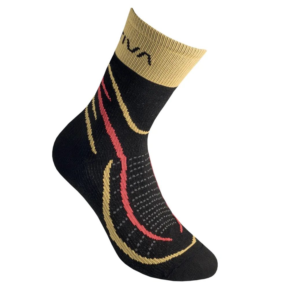 Sky Socks, Black/Yellow_999100