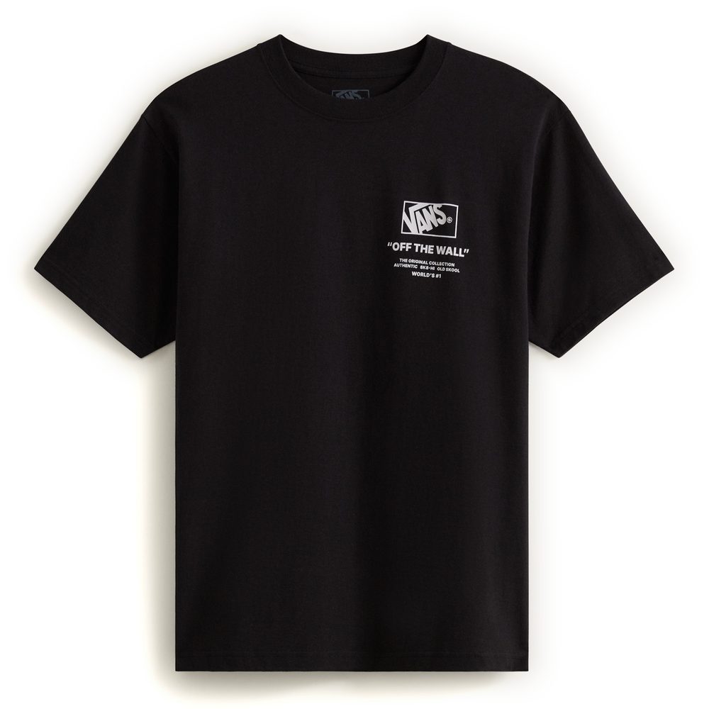 Stacked Hi SS Tee Black/White