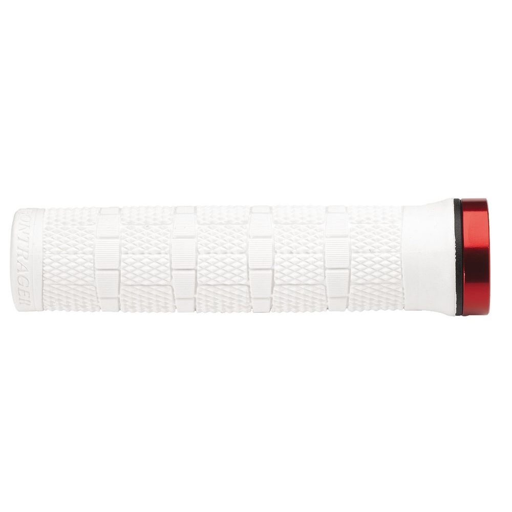 409007 RACE LITE SLIM LOCK ON CLSD ENDS WHT/RED - gripy