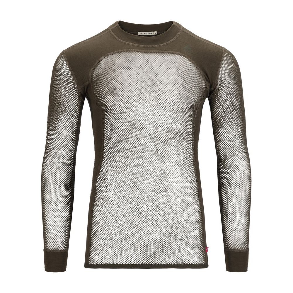 WoolNet Crew Neck shirt, Man Tarmac