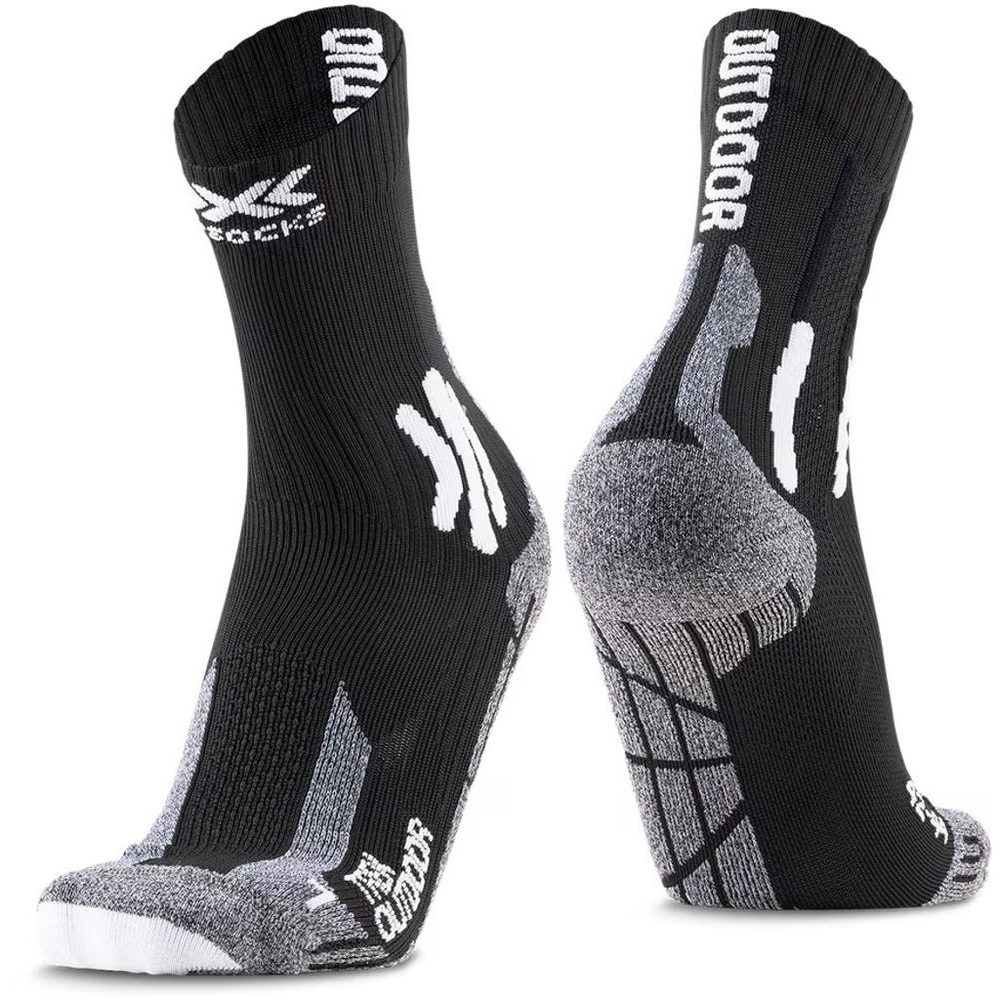 X-SOCKS® TREK OUTDOOR Opal Black/Dolomite Grey Melange