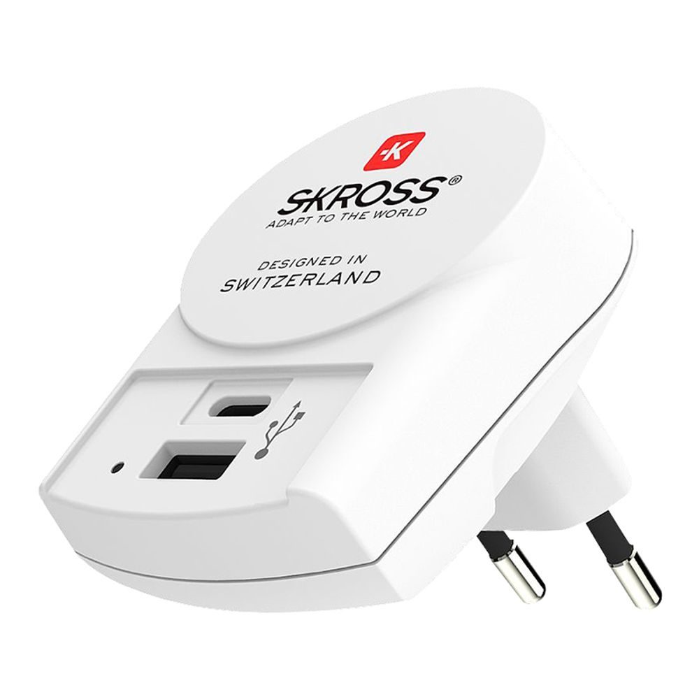 DC55 USB A+C nabíjecí adaptér EU, 27W, typ C