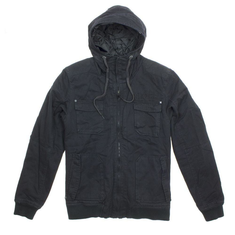 1137013 SIDE JACKET BLACK Pánská zateplená bunda