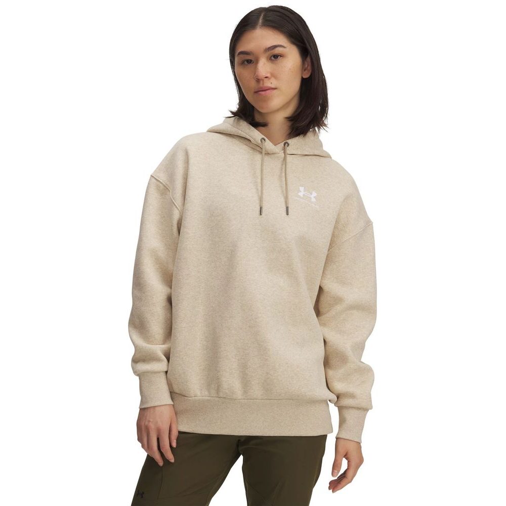 UA Icon Fleece OS Hoodie-BRN