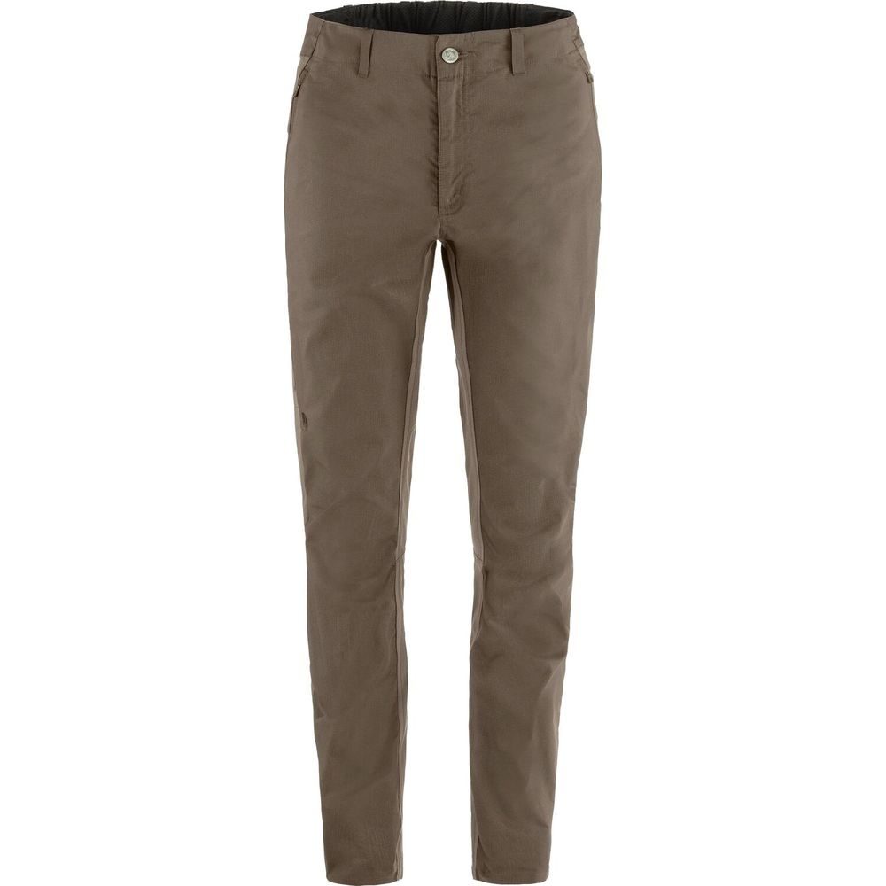 Hoja Hybrid Trousers W Suede Brown