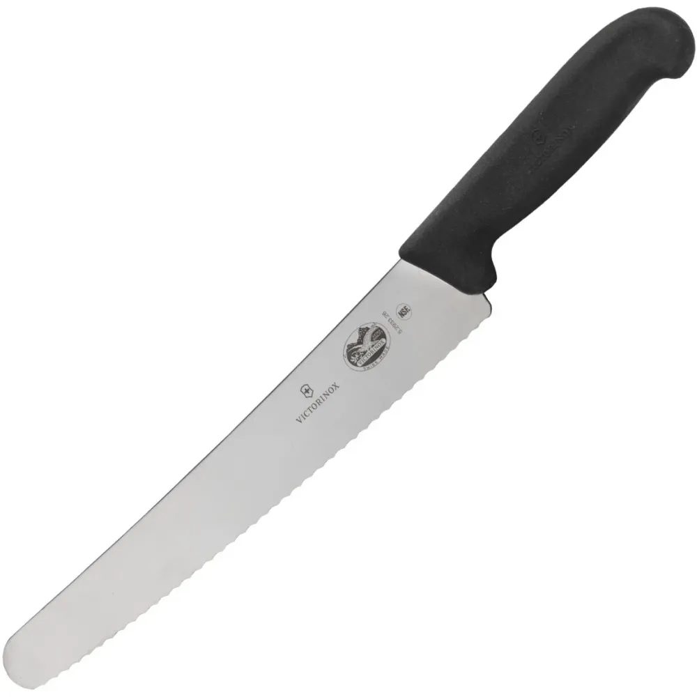 Fibrox, pastry knife, 26cm, wavy, black