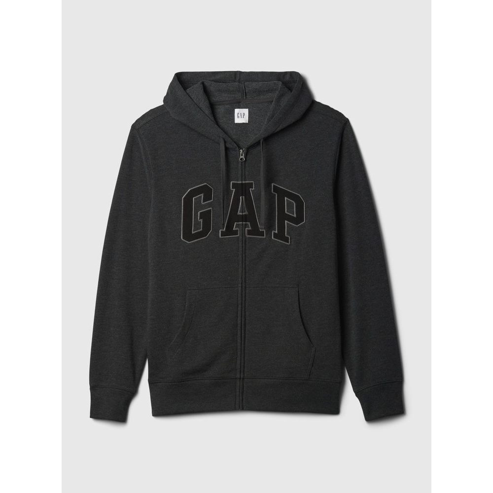 Mikina na zip Šedá