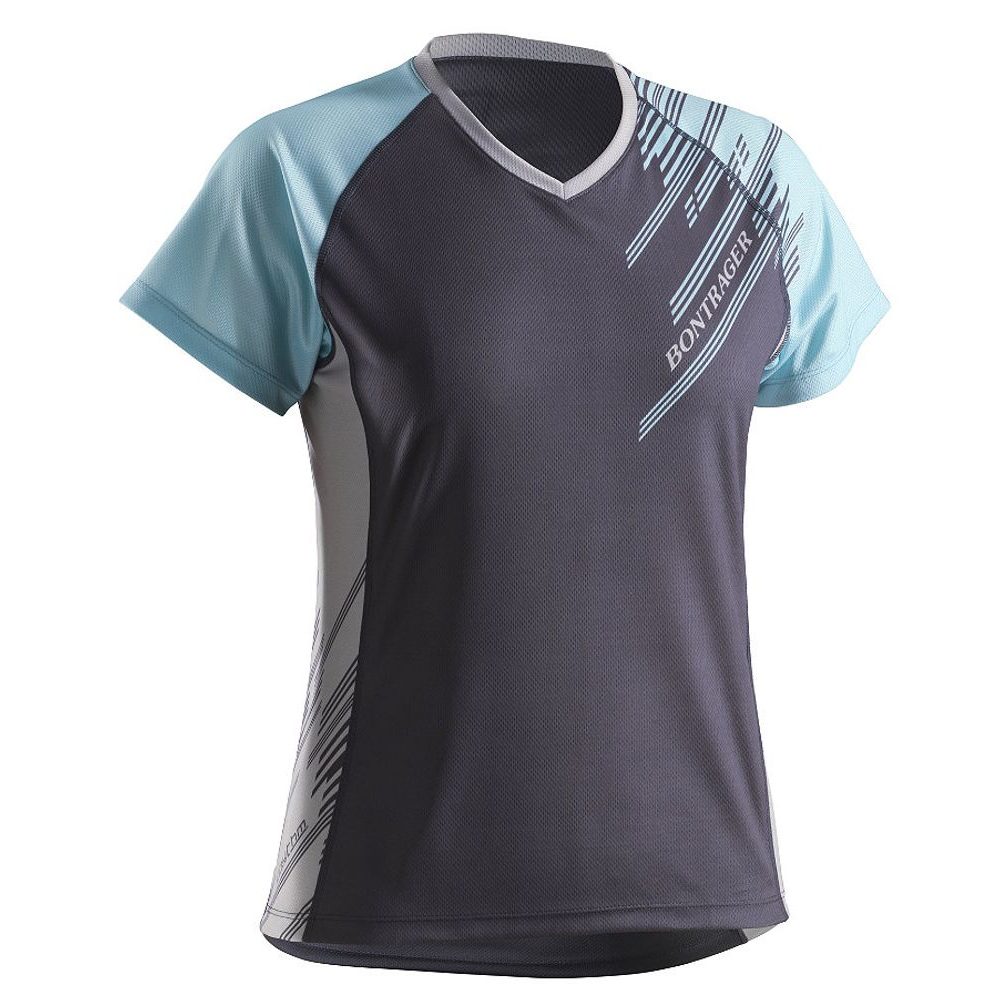 417776 WSD RHYTHM SHORT SLEEVE BLACK/GREEN - dámský dres