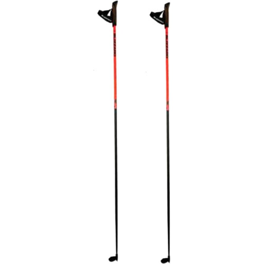 XC Racing carbon poles, black/orange