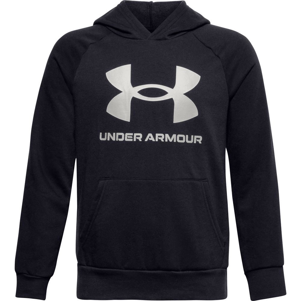 UA RIVAL FLEECE HOODIE KID, Black