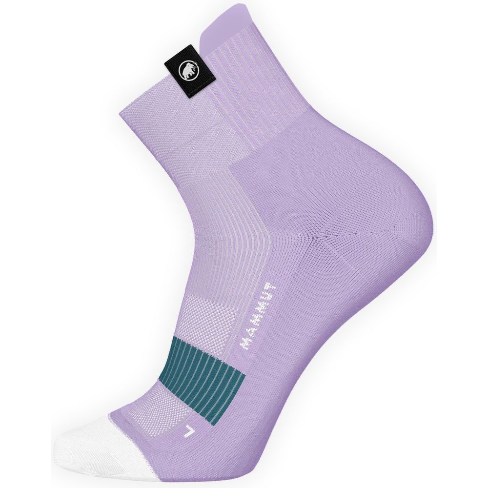 All-Mountain Targeted Cushion Quarter Socks lavandin-deep teal