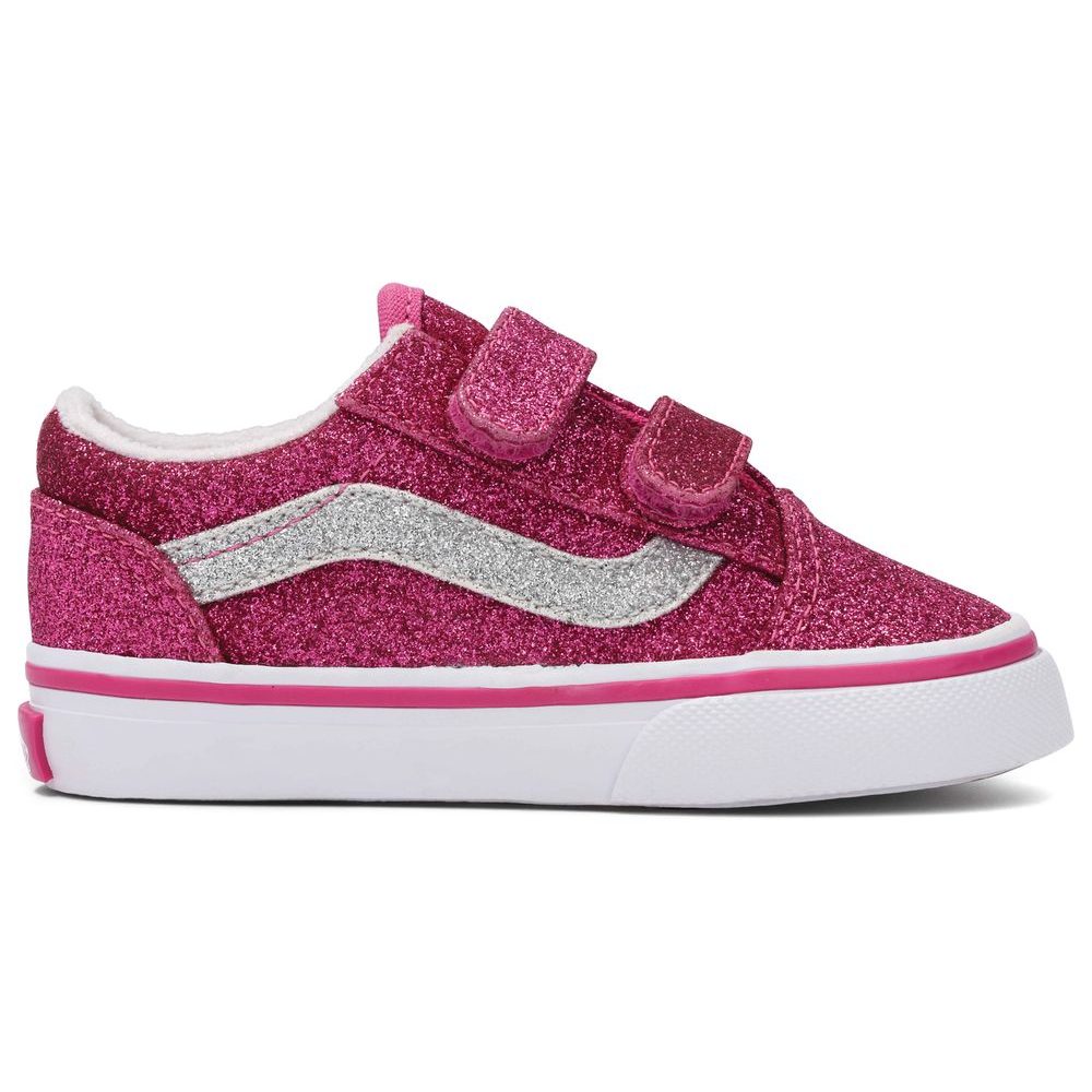 Old Skool V GLITTER Raspberry Rose