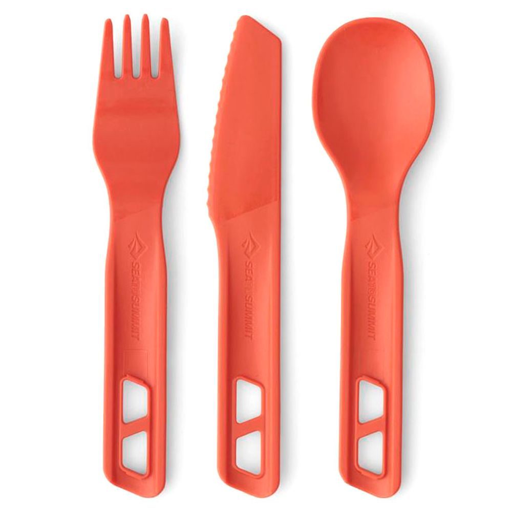 Passage Cutlery Set - [3 Piece] - Orange, Spicy Orange
