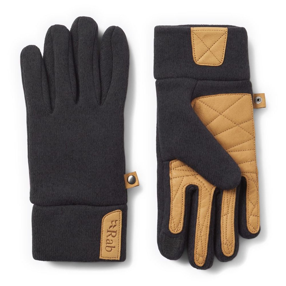 Ridge Gloves, ebony