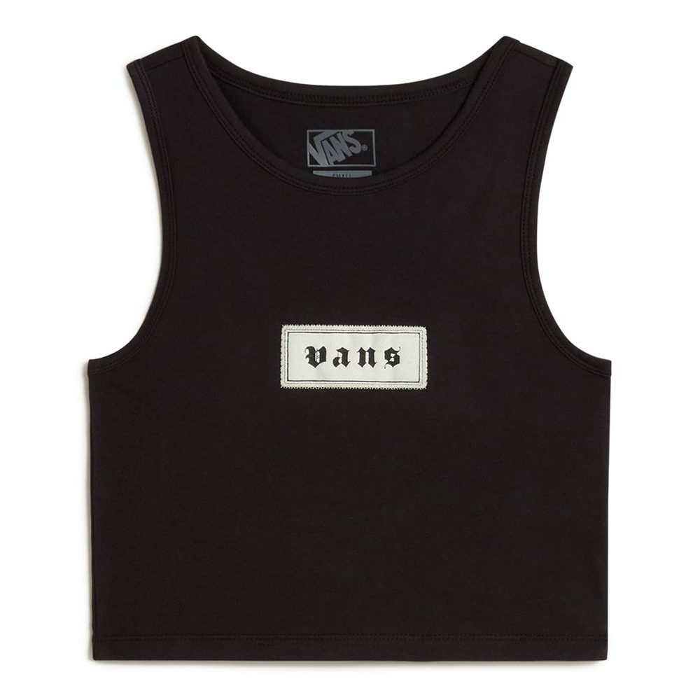 Upworn Fitted Tank Black