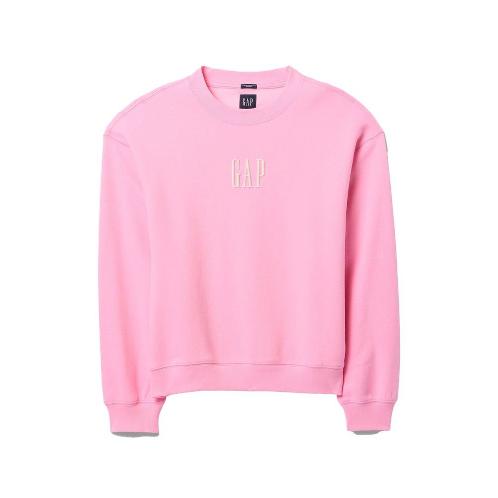 Oversize mikina s logem Růžová