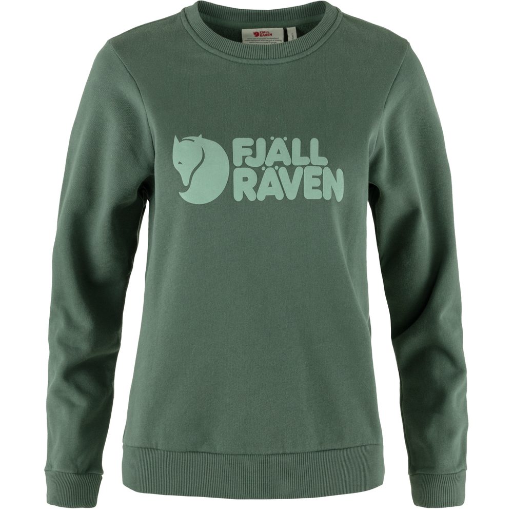 Fjällräven Logo Sweater W Deep Patina-Misty Green
