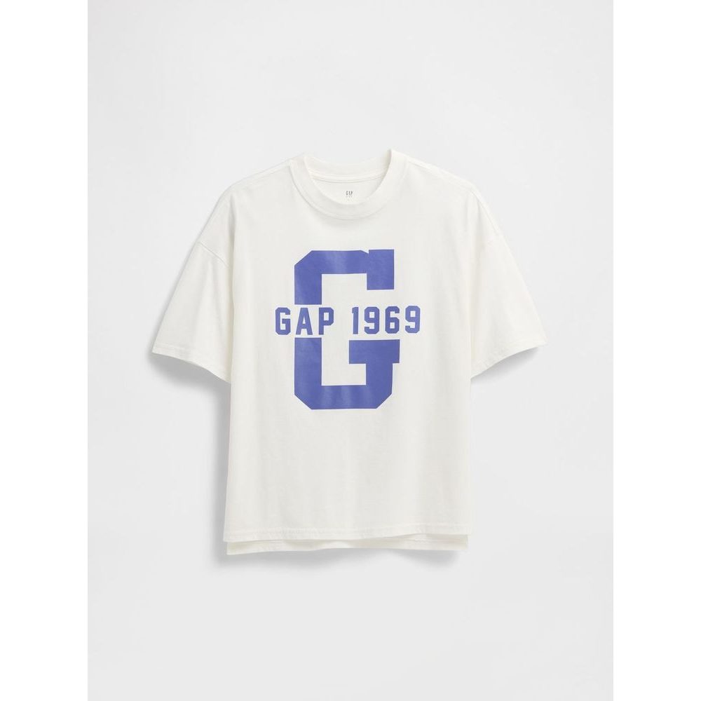 768091-11 Dětské tričko s logem Bílá