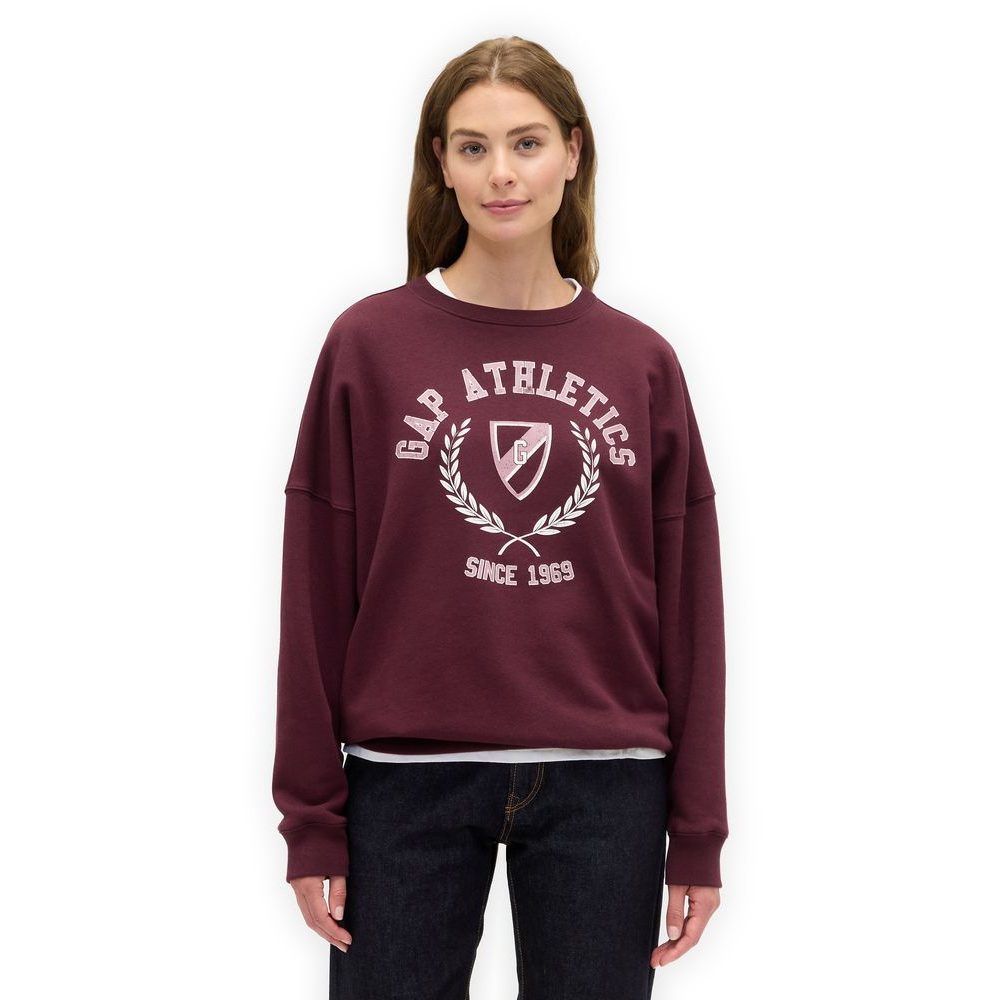 800457-01 Oversize mikina s logem Gap Athletic Červená