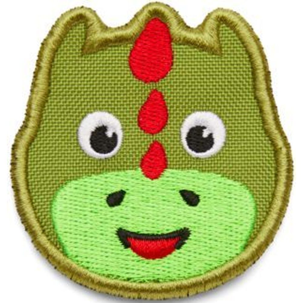 Velcro badge Dragon - green