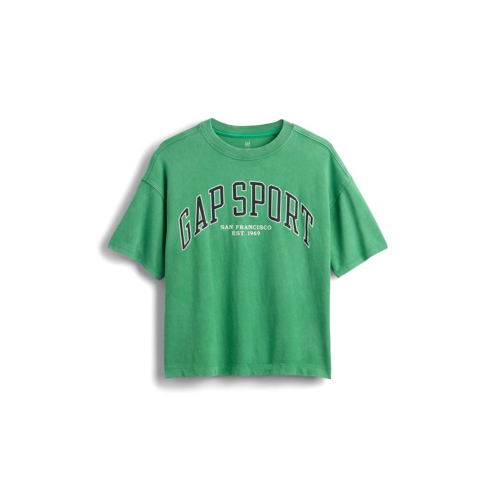 Dětské oversize tričko Gap Sport Zelená
