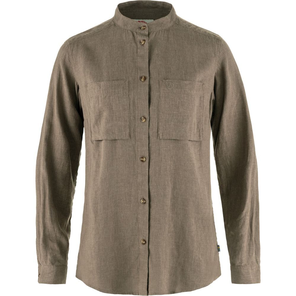 Övik Hemp Shirt LS W Suede Brown