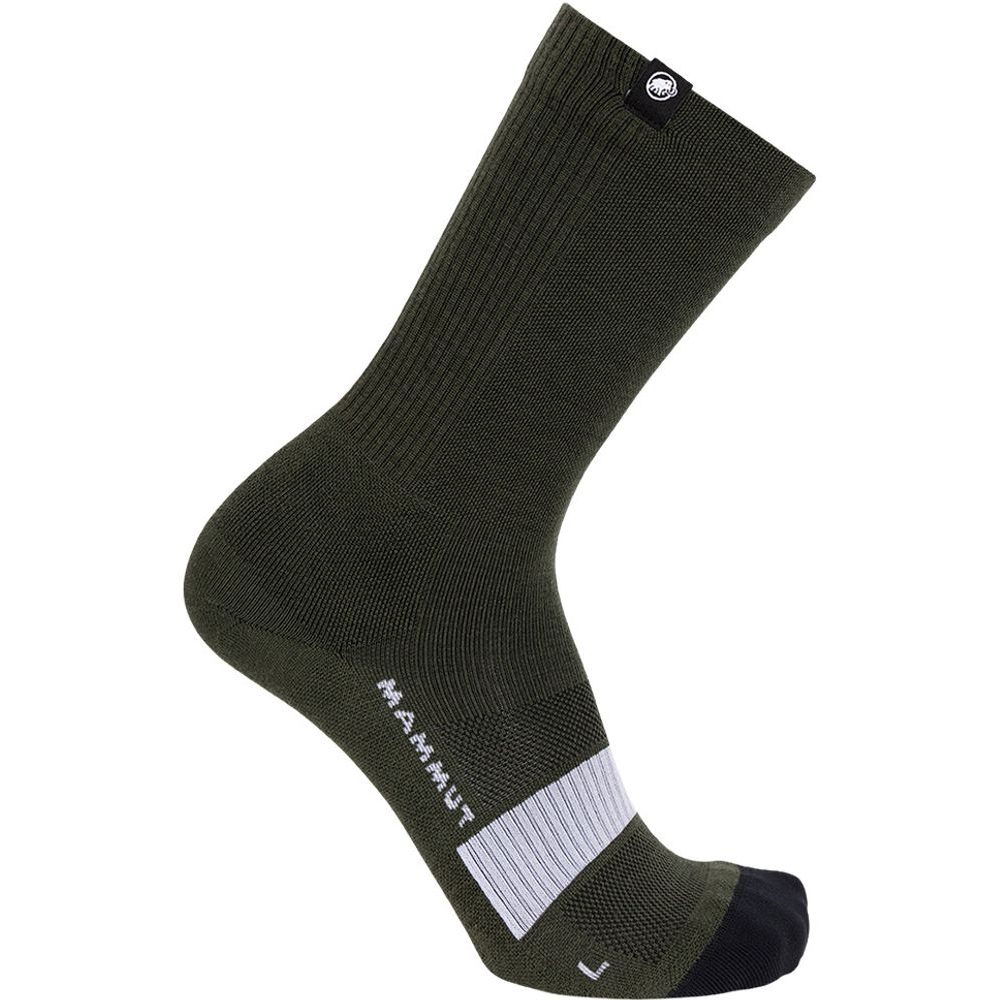 All-Mountain Targeted Cushion Merino Crew Socks dark marsh-white