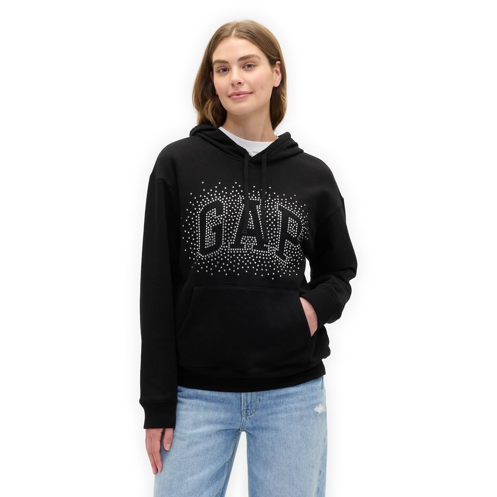 463506-94 Mikina s logem Černá