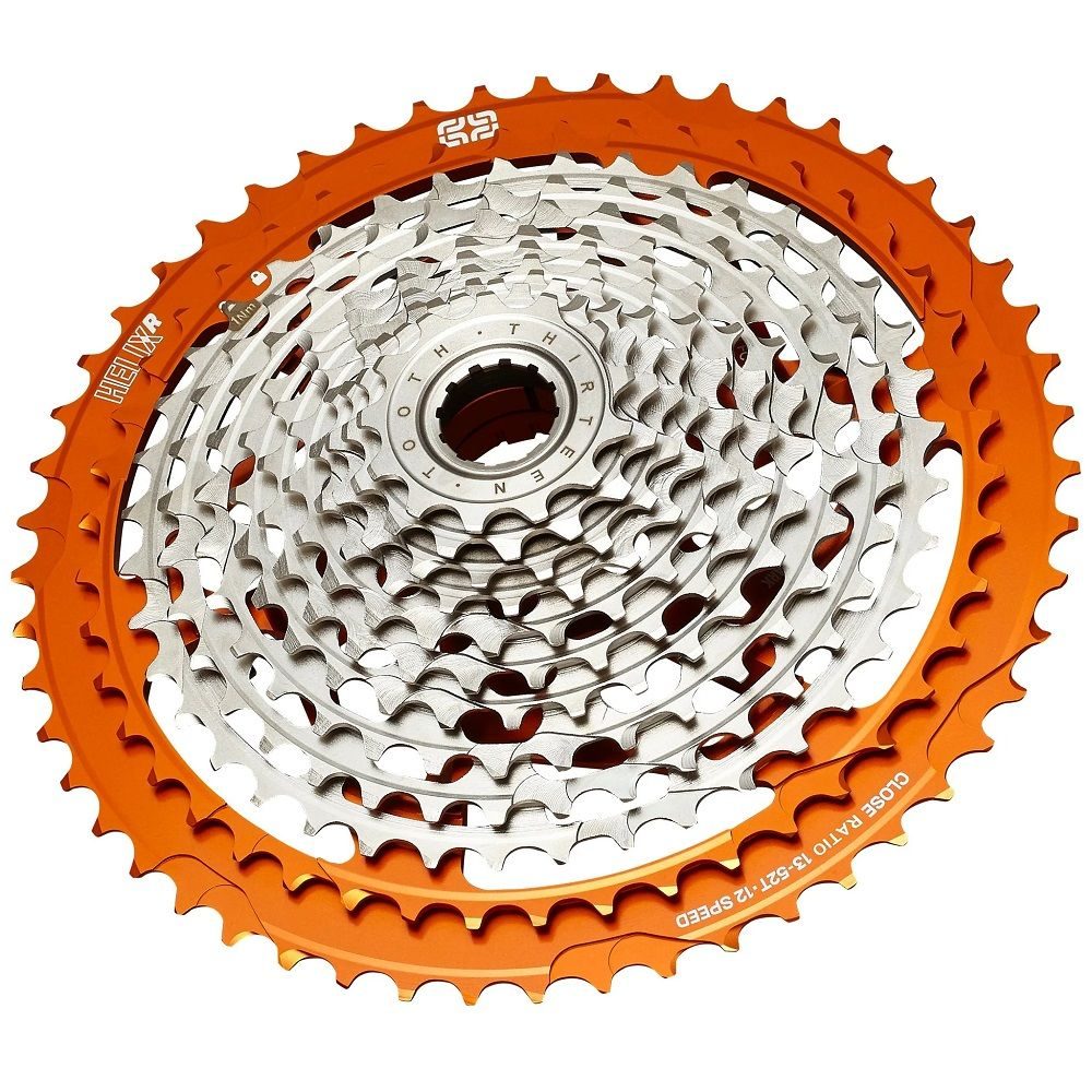 Helix Race Cassette | 12 Speed | 13-52T | Naranja