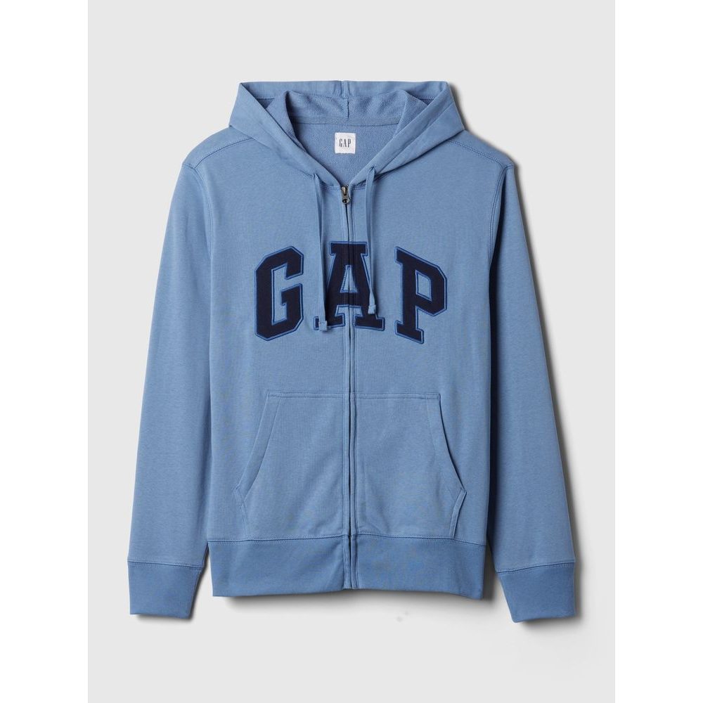 Mikina na zip Modrá