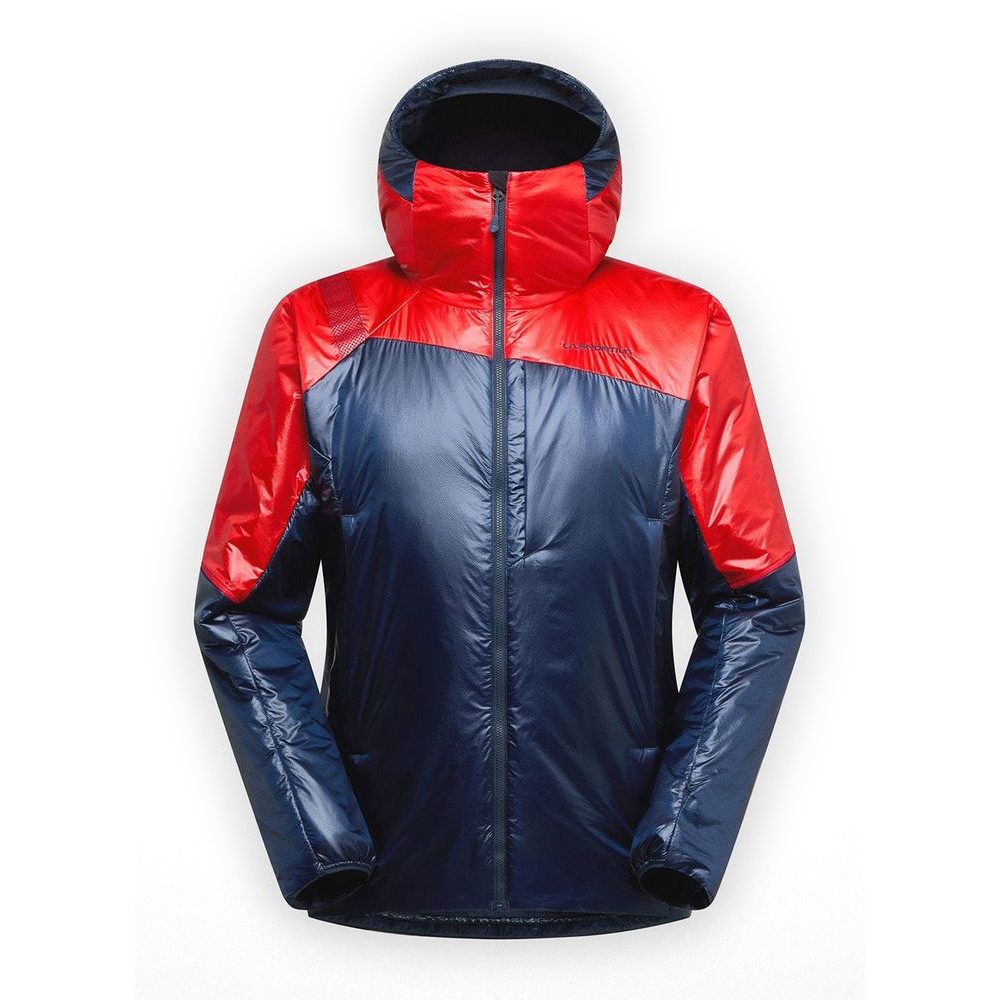 Alpine Guide Primaloft Hoody M Night Sky / Mountain Red