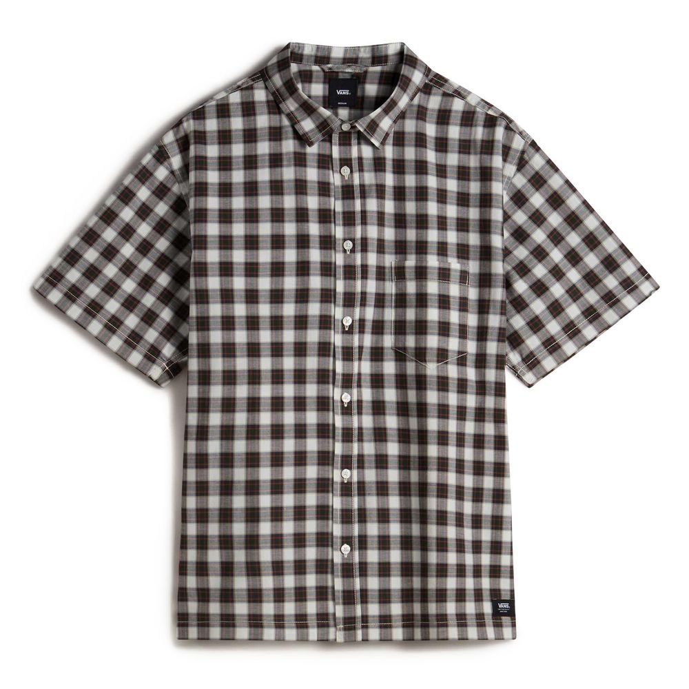 Monte Plaid SS Woven EGRET