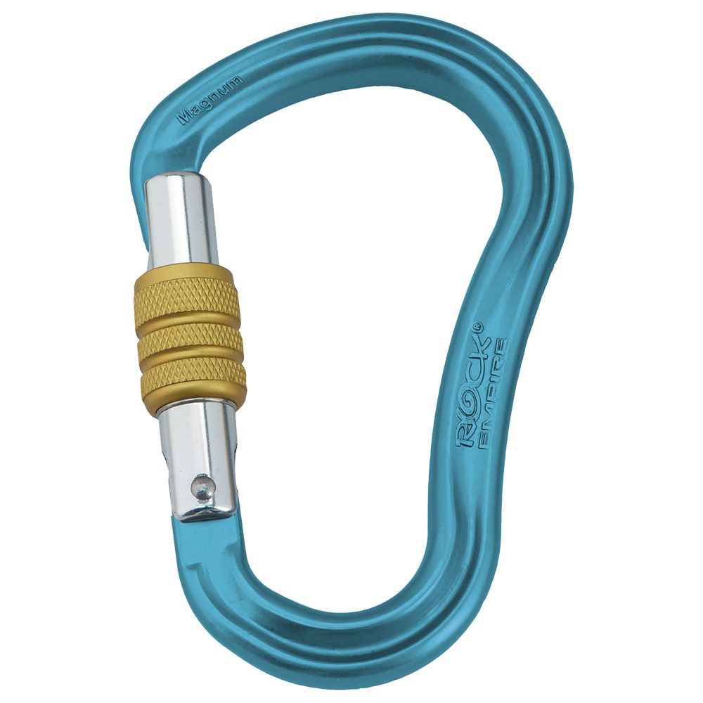 Carabiner HMS Magnum Screw Azure