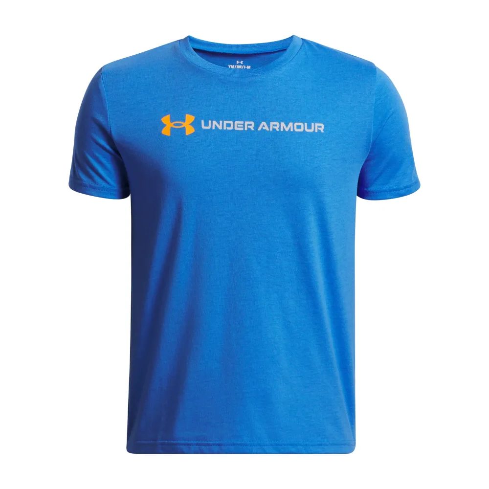 UA B LOGO WORDMARK SS-BLU