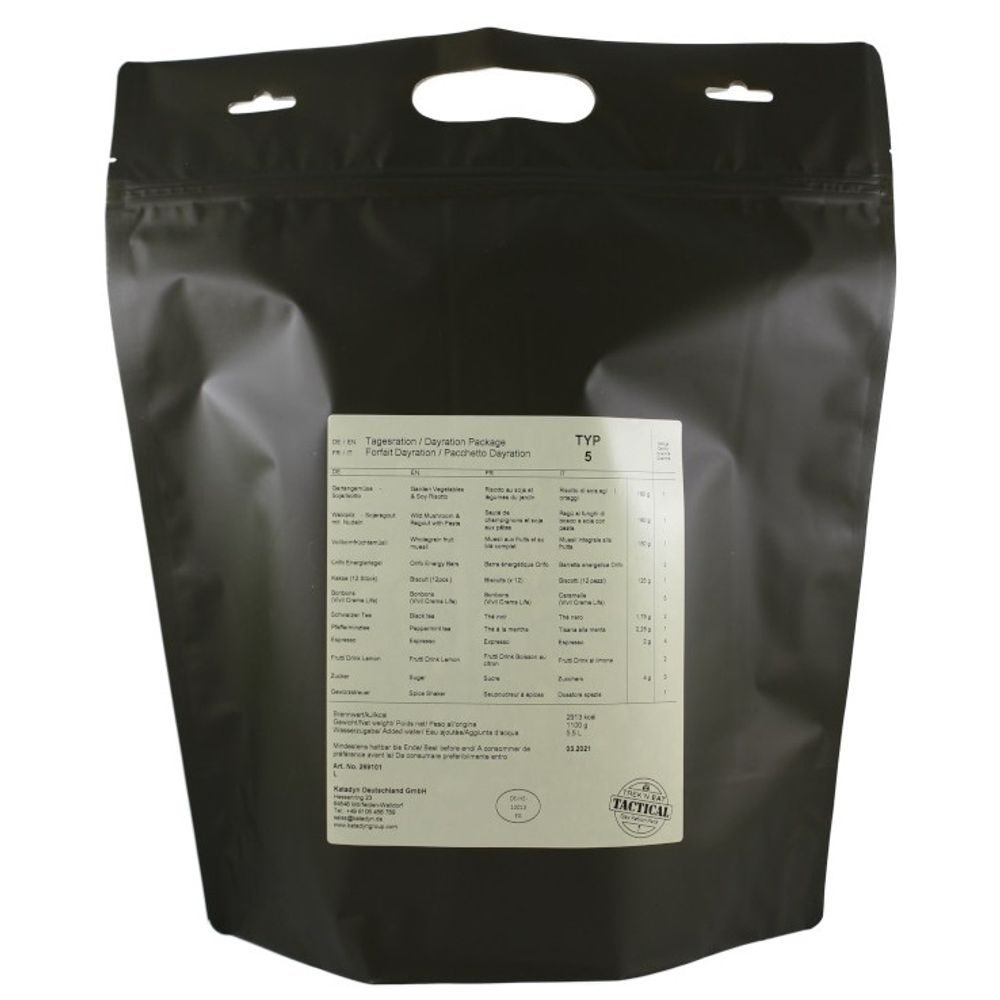 Bojová dávka potravin Typ 5 - vegetariánská