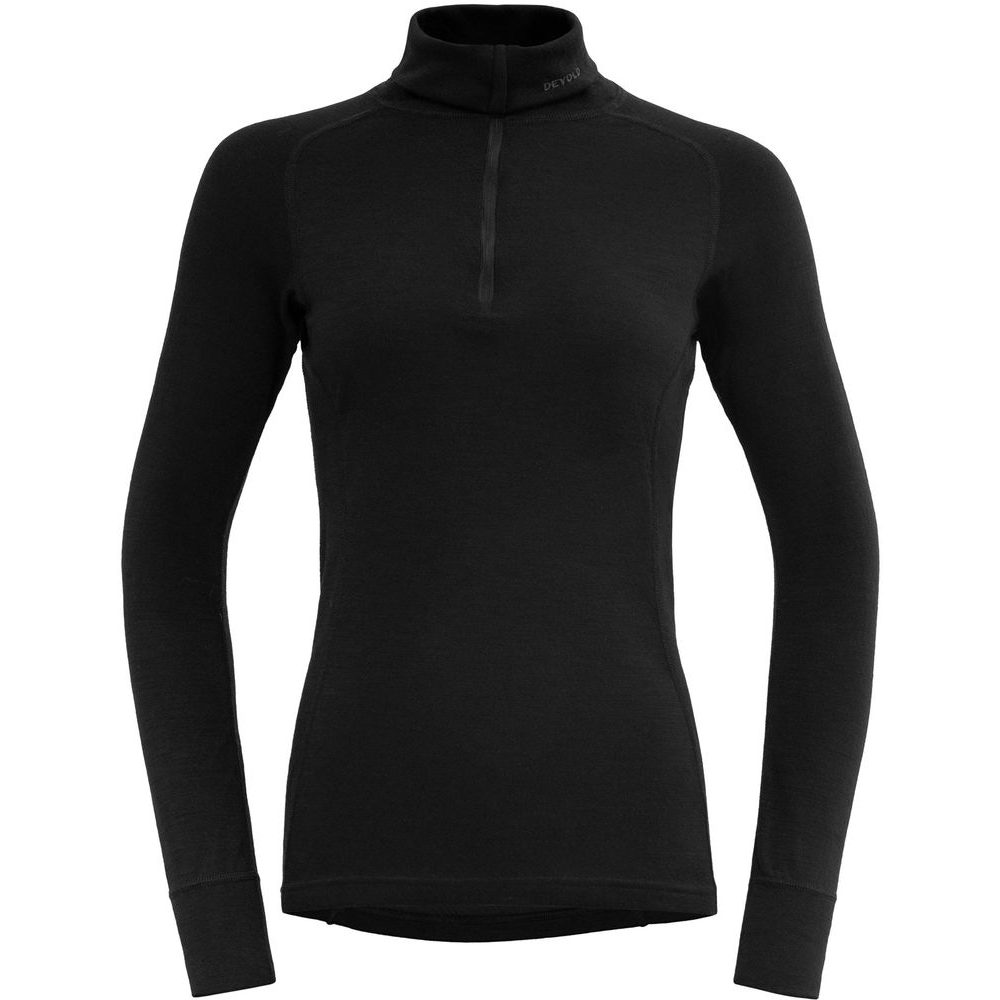 Duo Active Merino 205 Z.Neck Wmn, Black