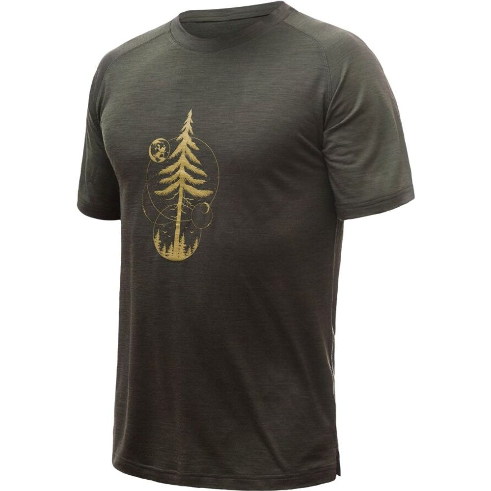 MERINO AIR PT EARTH pánské triko kr.rukáv olive green