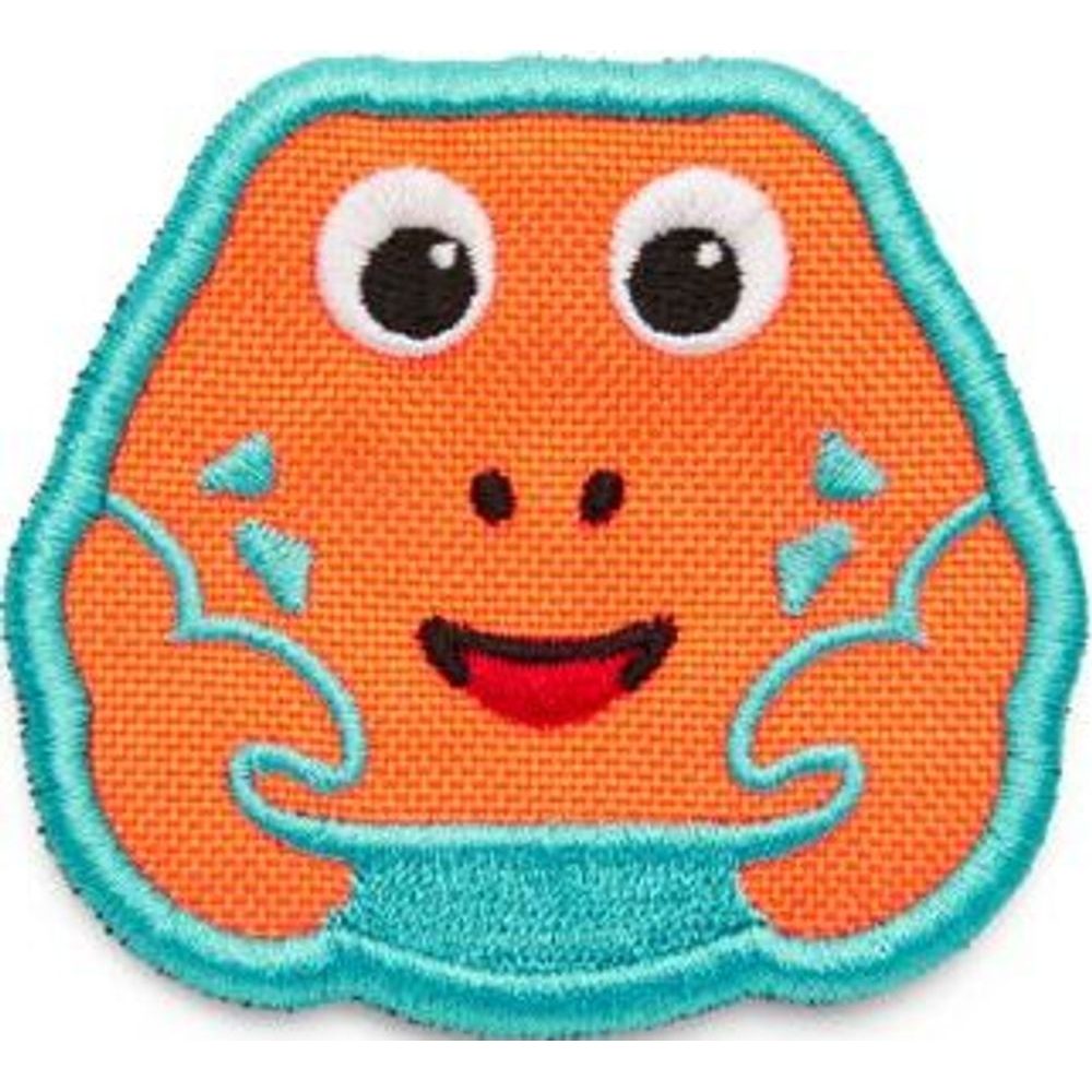 Velcro badge Crab - orange