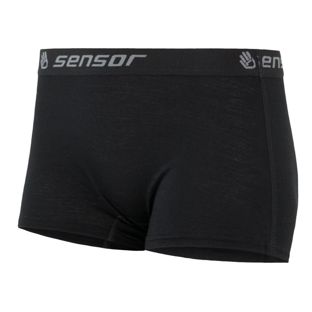 MERINO ACTIVE ladies panties with leg black