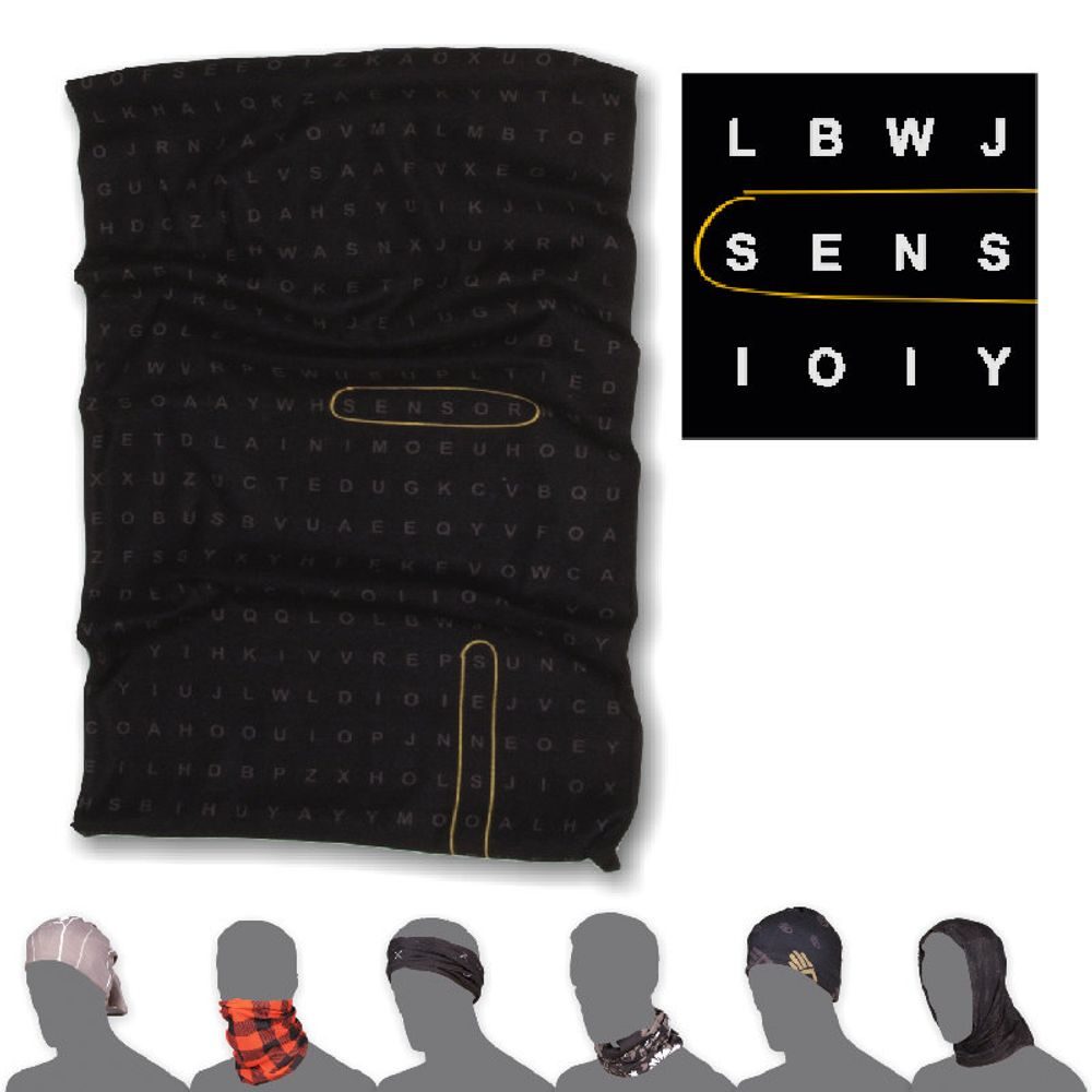 TUBE TYPE scarf multifunctional black