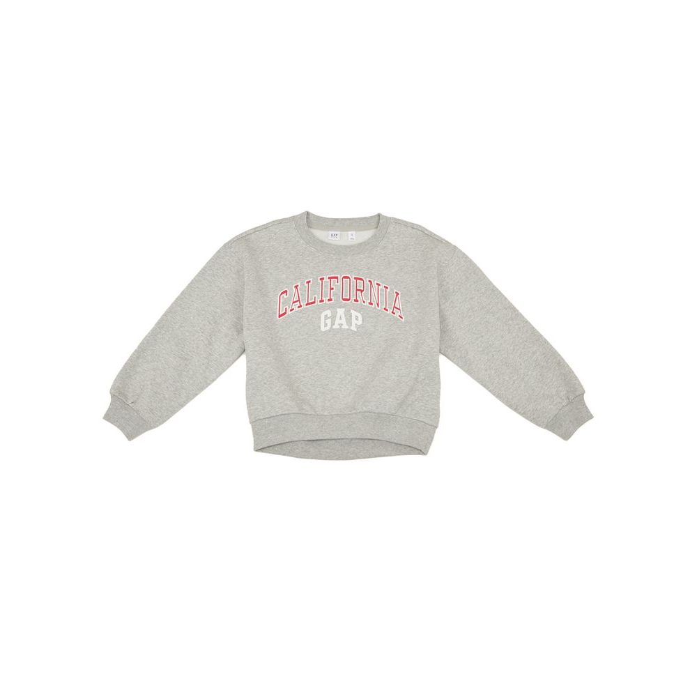 Dětská oversize mikina s logem Šedá