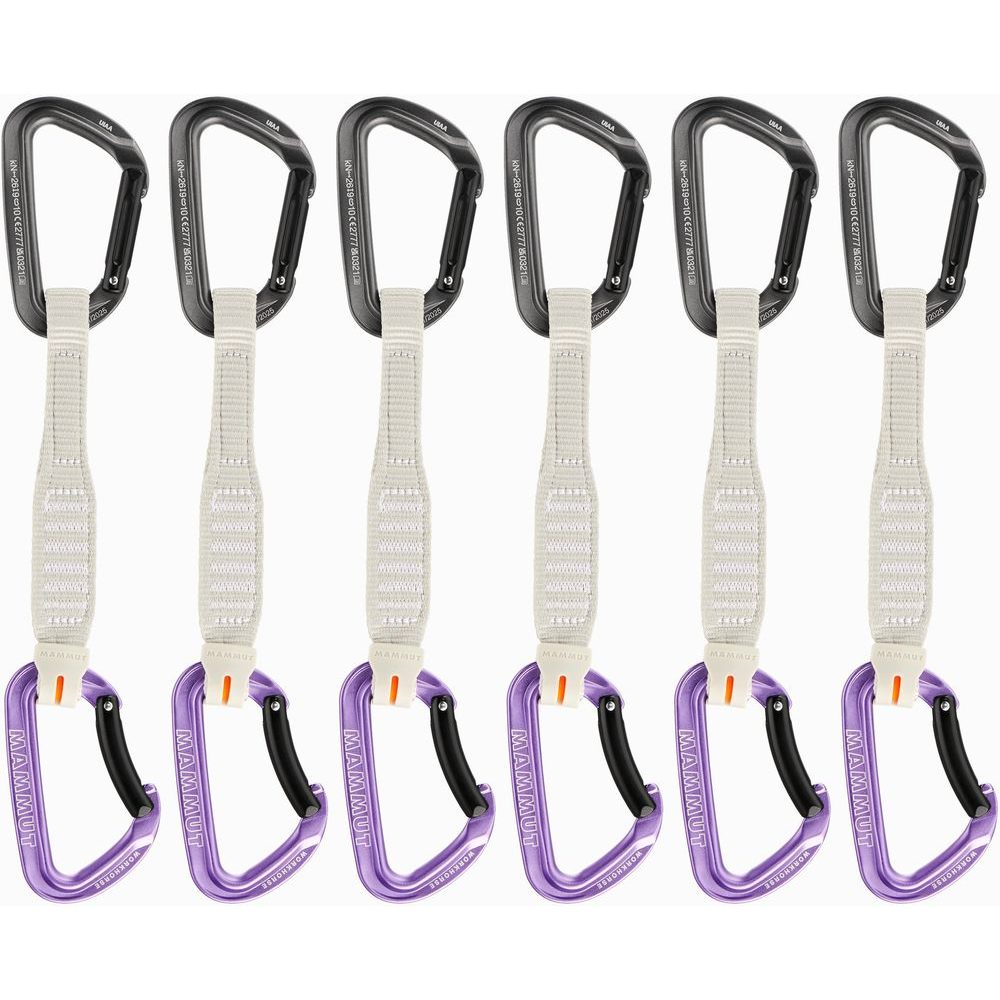 Workhorse Keylock 17 cm 6-Pack Quickdraws Straightate/Bentate Key Lock,rey-alpine calamint