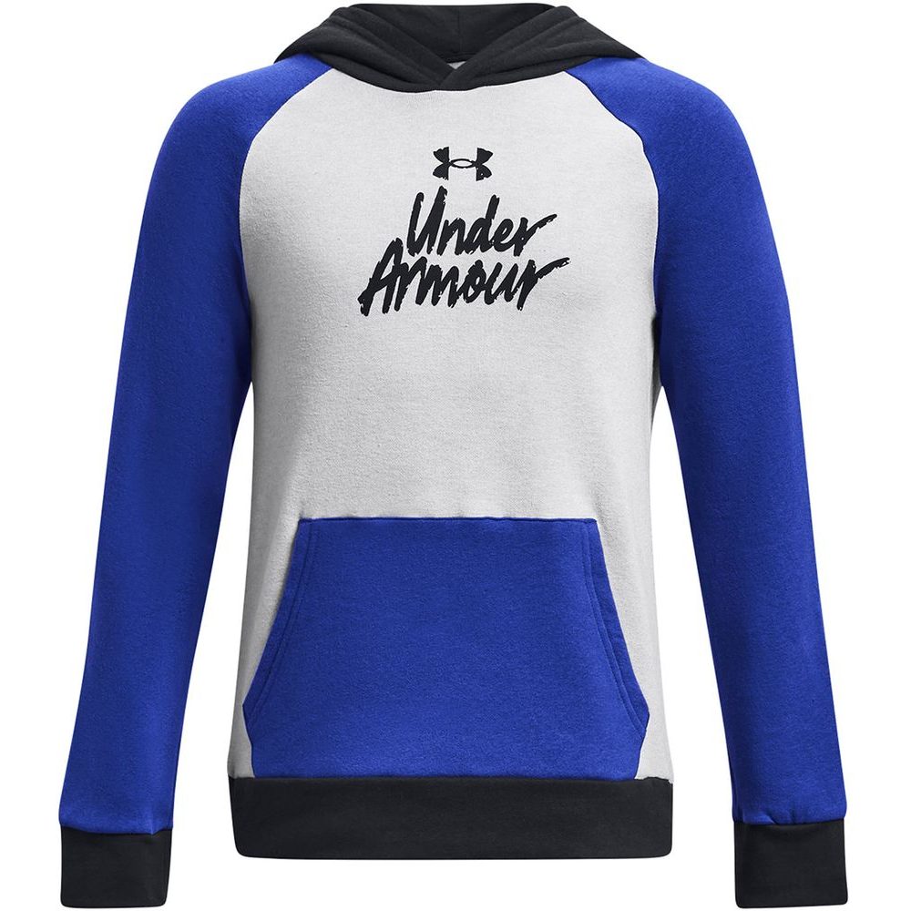 UA Rival Fleece Script CB HD-BLU