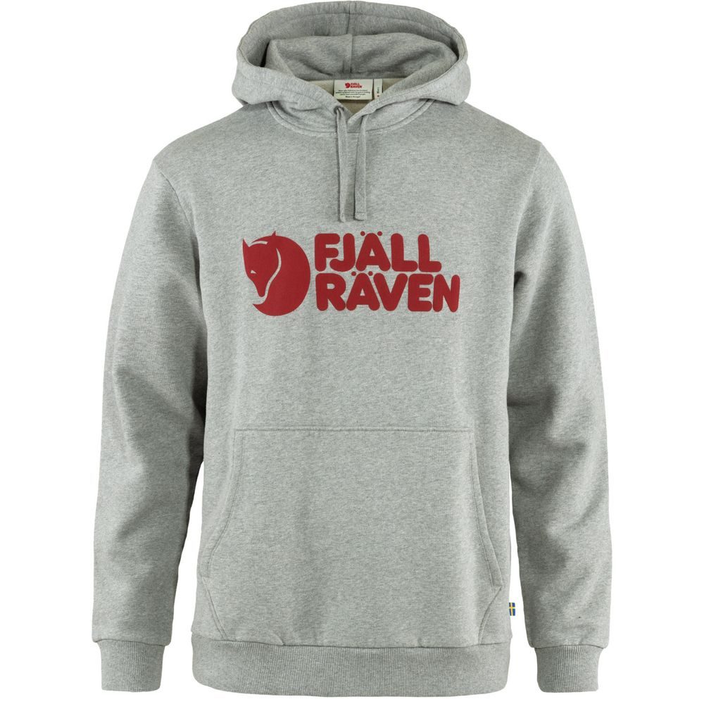 Fjällräven Logo Hoodie M Grey-Melange