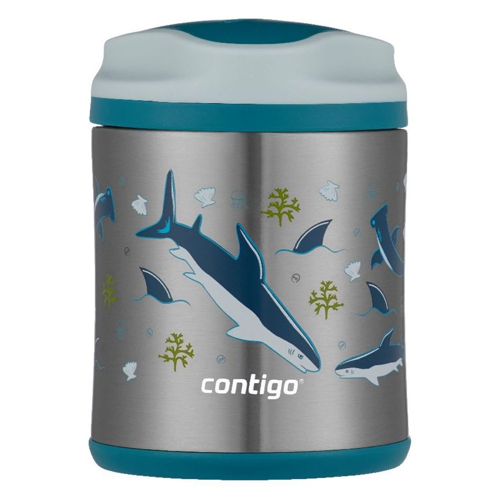 Kids Food Jar 300 žraloci food thermos for children CONTIGO