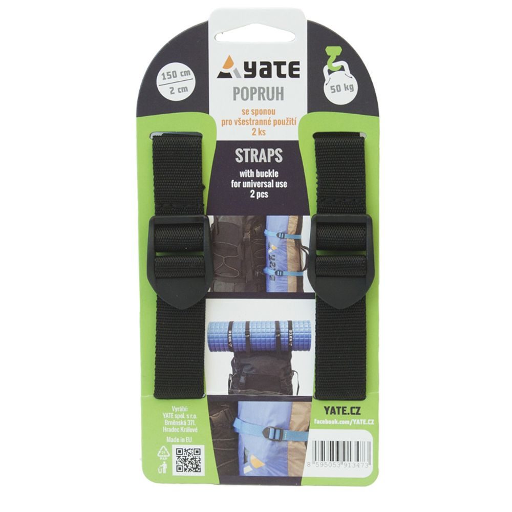 Popruh se sponou 2x150 cm - 2 ks