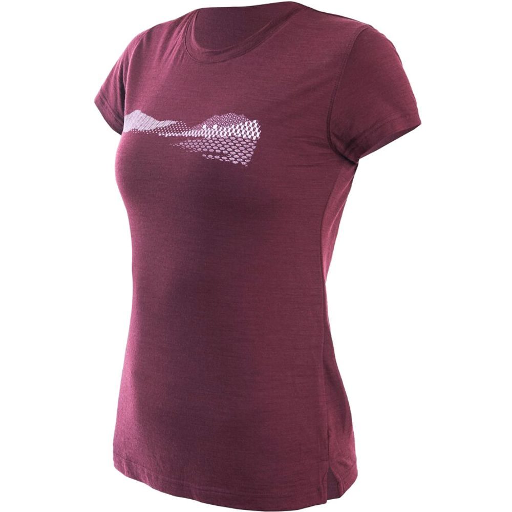 MERINO AIR PT HILLS dámské triko kr.rukáv red