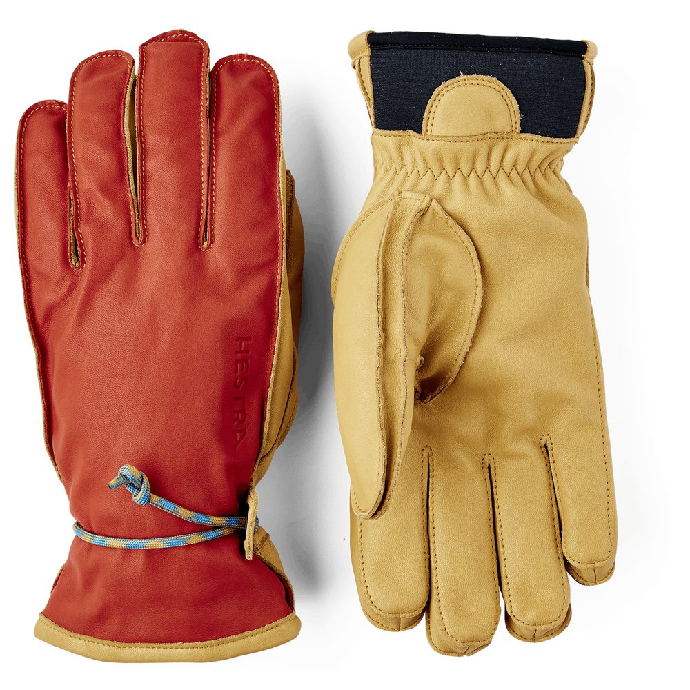 Wakayama - 5 finger Flame red/Tan