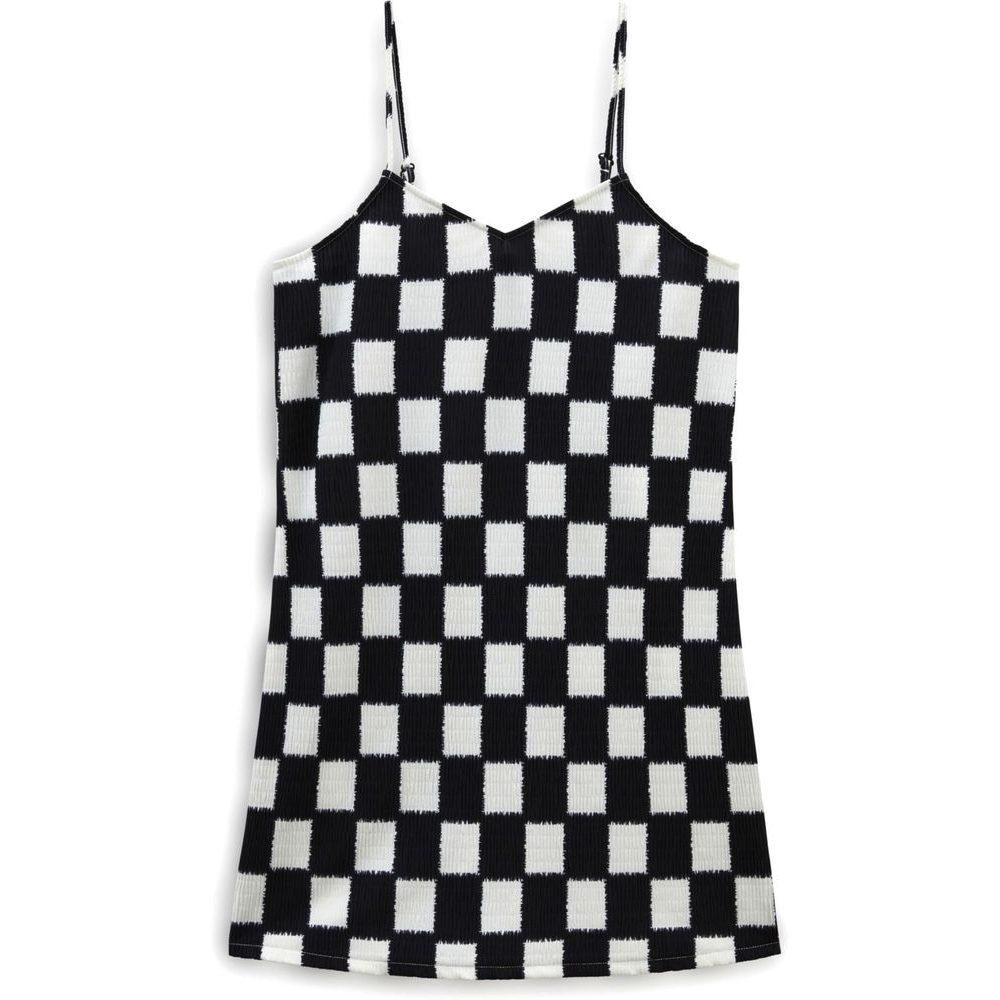 BENTON CHECKER CAMI DRE Black/Marshmllw